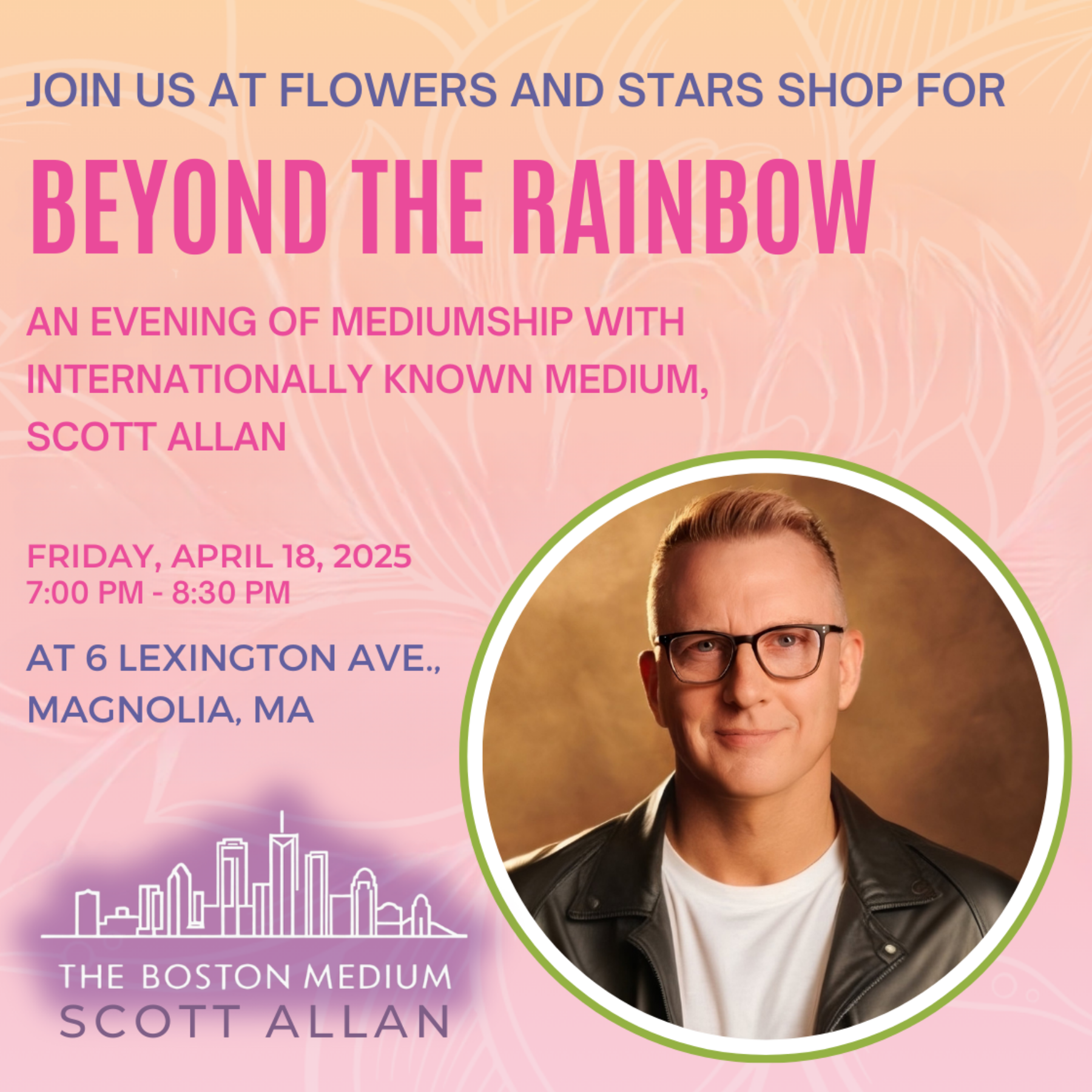 Beyond the Rainbow – An Evening of Mediumship – Magnolia, MA – 4/18/2025 at 7 PM